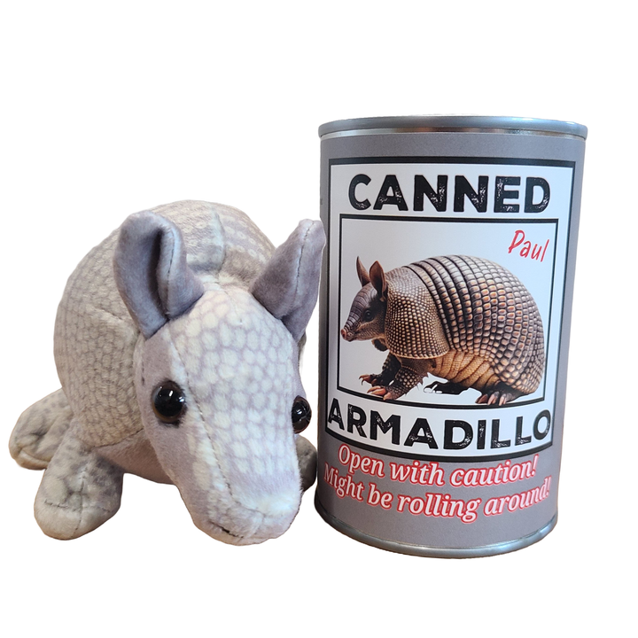 Canned Gifts Canned Armadillo side