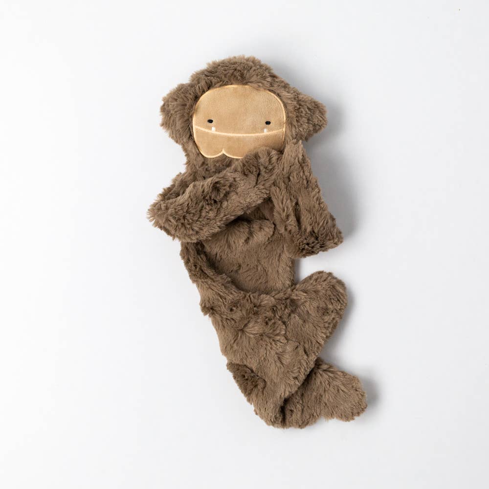 Slumberskins Bigfoot's Self Esteem Plush Snuggler Set  unpacked