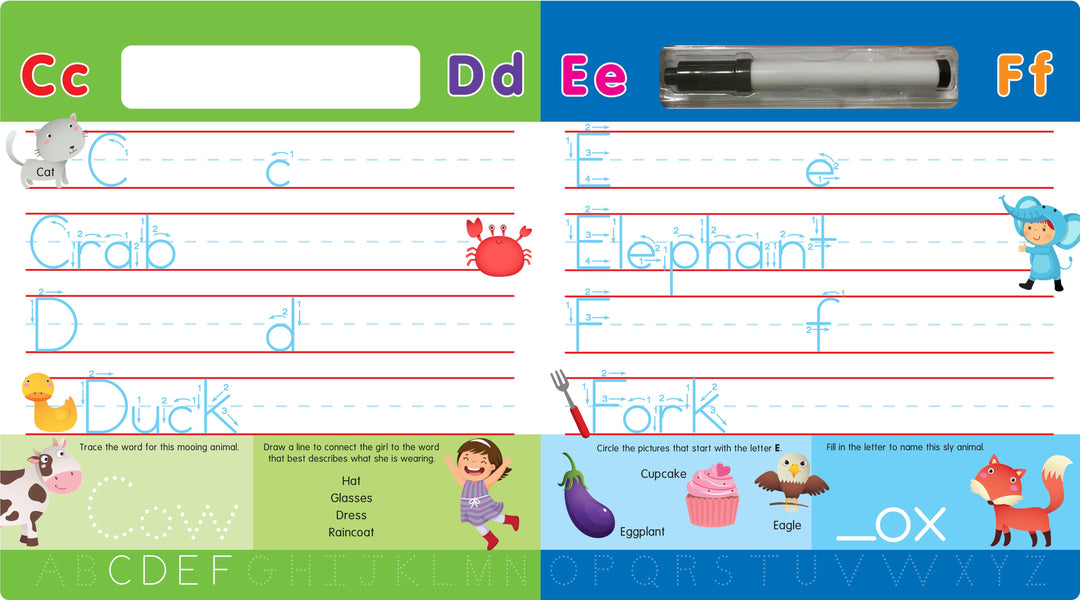 ABCs Write-On and Wipe-Off : Learn How to Write the Alphabet CF