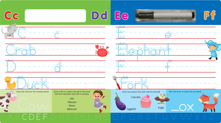 ABCs Write-On and Wipe-Off : Learn How to Write the Alphabet CF