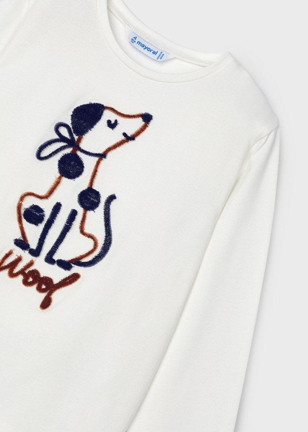 Mayoral Woof tee detail