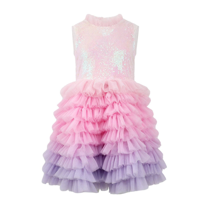 Lola & The Boys Dreamy Ombre Tulle Dress