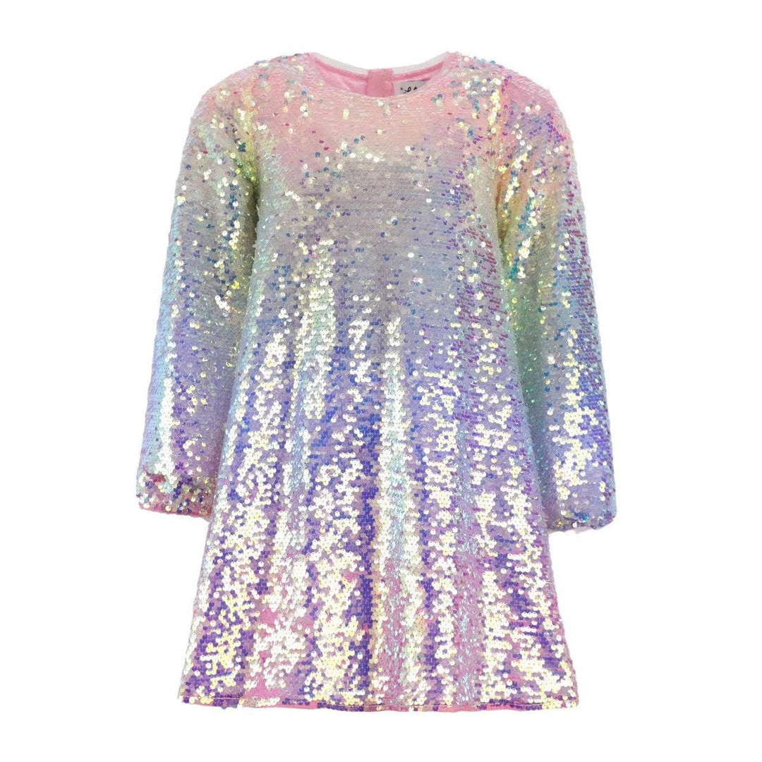 Lola & The Boys Sequin Ombre Party Dress