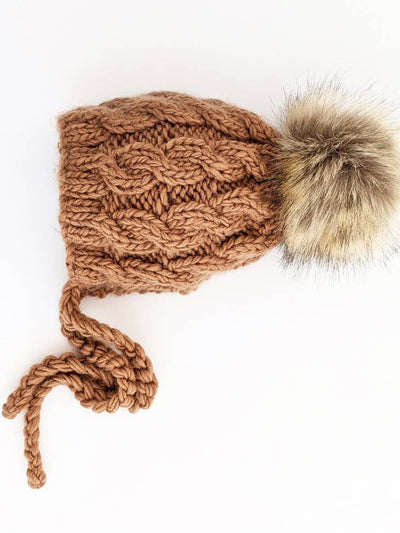 Aspen Pecan Knit Bonnet