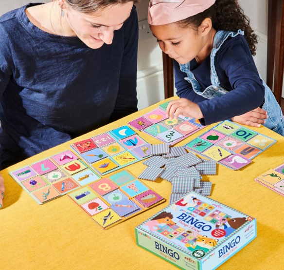 eeboo Preschool Things I Know Bingo Game models