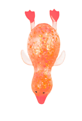 Sm Glitter Ducks Squishy