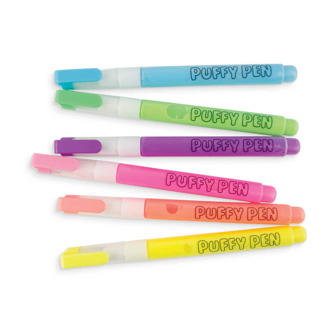 Ooly Magic Puffy Neon Pens contents