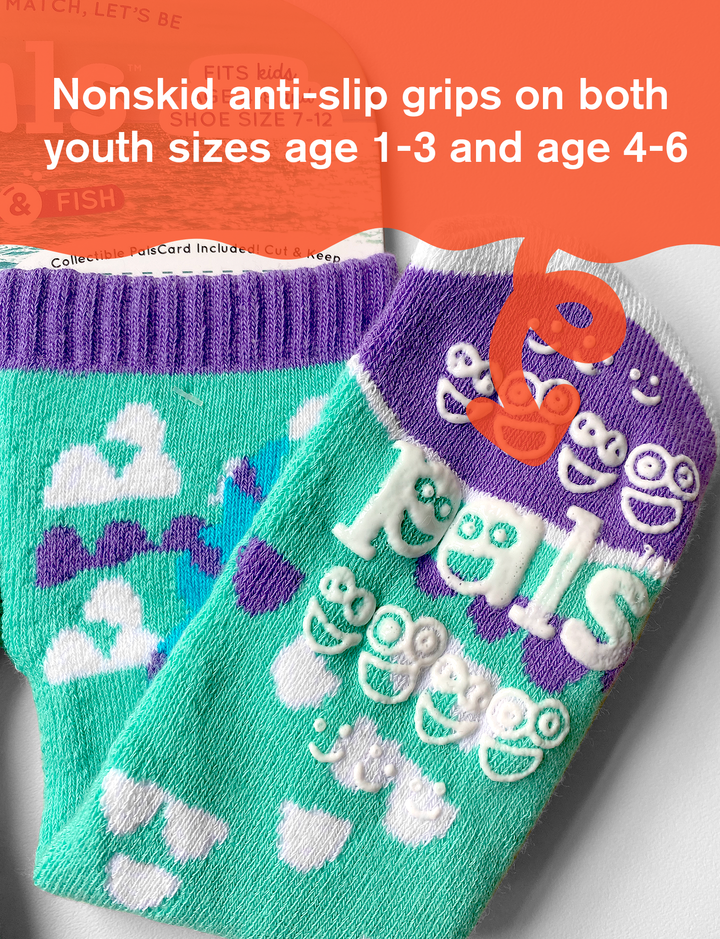 Dolphin & Fish Pal Socks grips