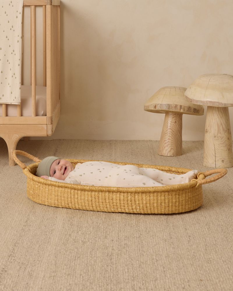 Quincy Mae Trees Bamboo Footie basket
