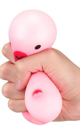 Capybara Flamingo Marshmallow Squishy hand