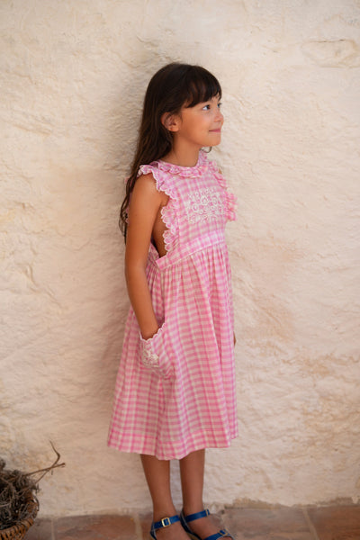 Clover Pink Plaid Dress