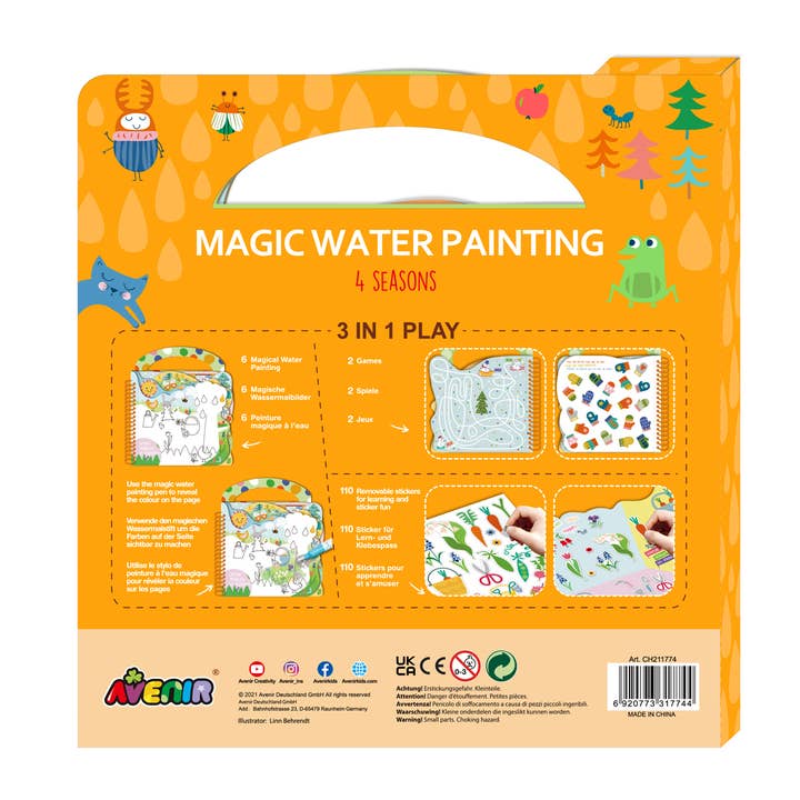 Avenir Magic Water Painting Four Seasons back