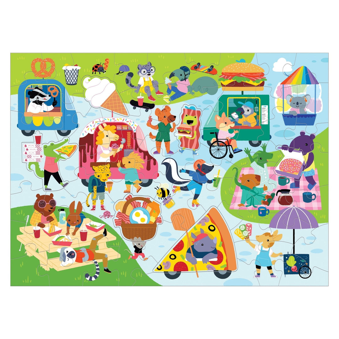 Food Festival 60 Piece Scratch and Sniff Puzzle board