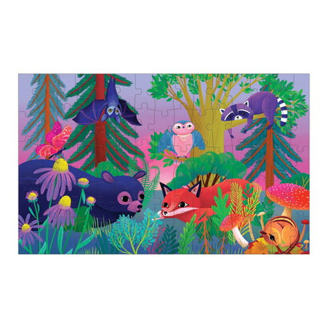 Mudpuppy Forest Day & Night 75 Piece Lenticular Puzzle two