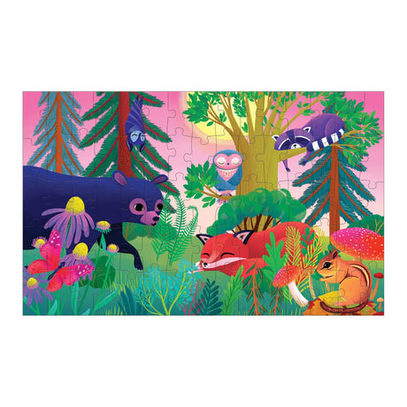 Mudpuppy Forest Day & Night 75 Piece Lenticular Puzzle one