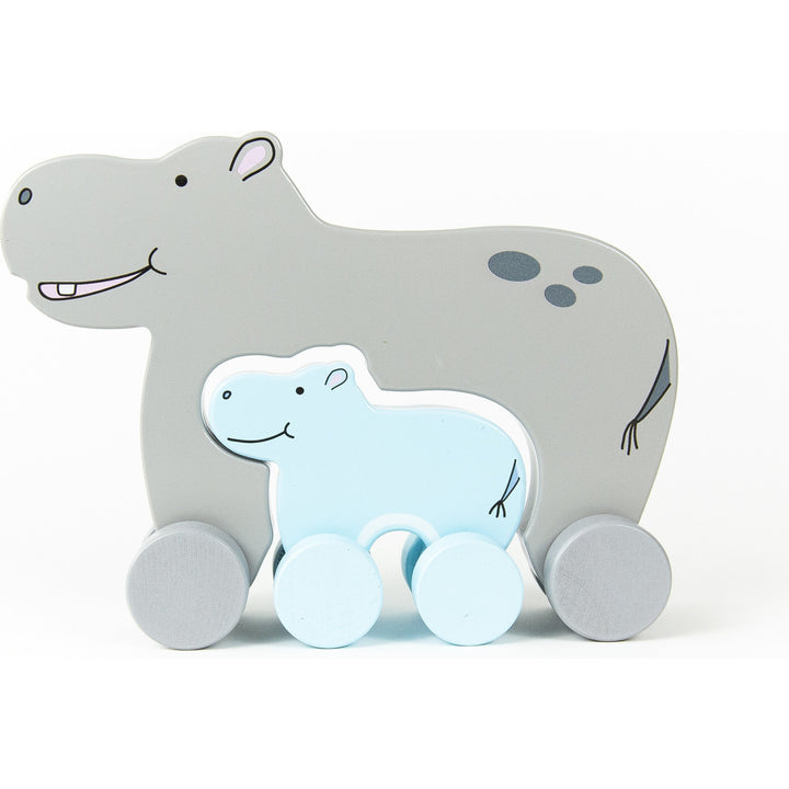 Big & Little Hippo Push Toy