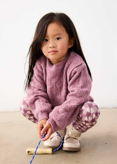 Mayoral Petal Wrap Sweater model