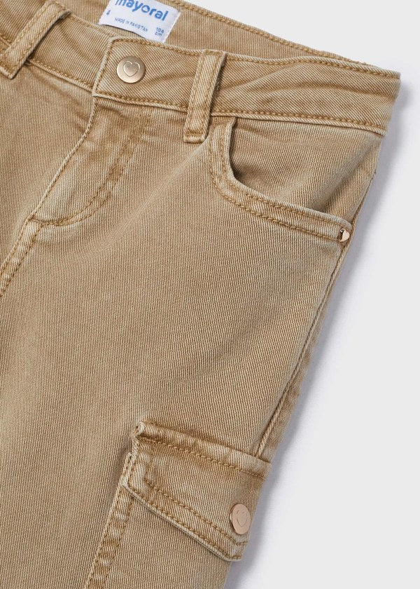 Mayoral Flared Cargo Pants detail