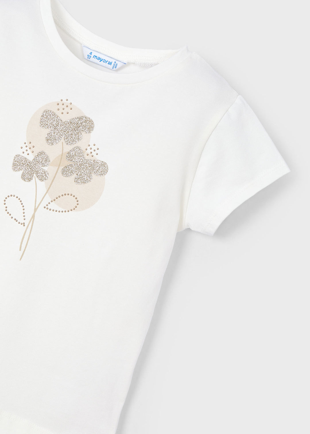 Mayoral Gold Bouquet Tee close