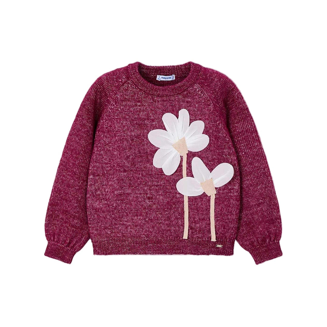 Mayoral Red Lilies Sweater