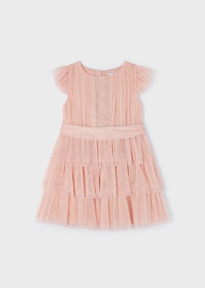 Pleated Tulle Dress