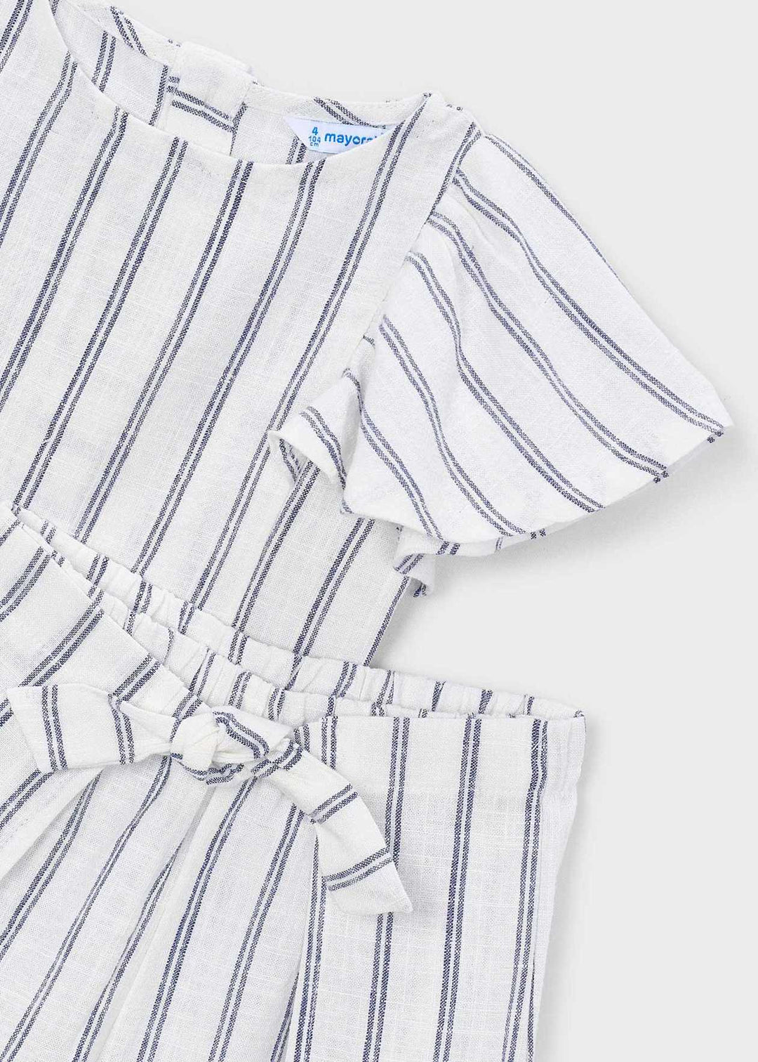 Mayoral Pinstripe Skort Set detail