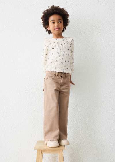 Mayoral Waffle Flared Pants model stool