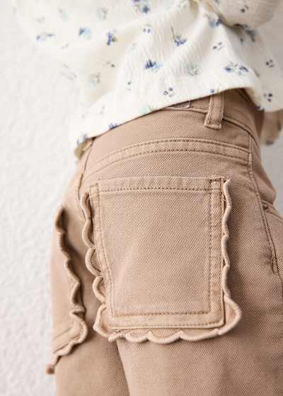Mayoral Waffle Flared Pants pockets