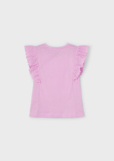 Malva Lace Ruffle Top