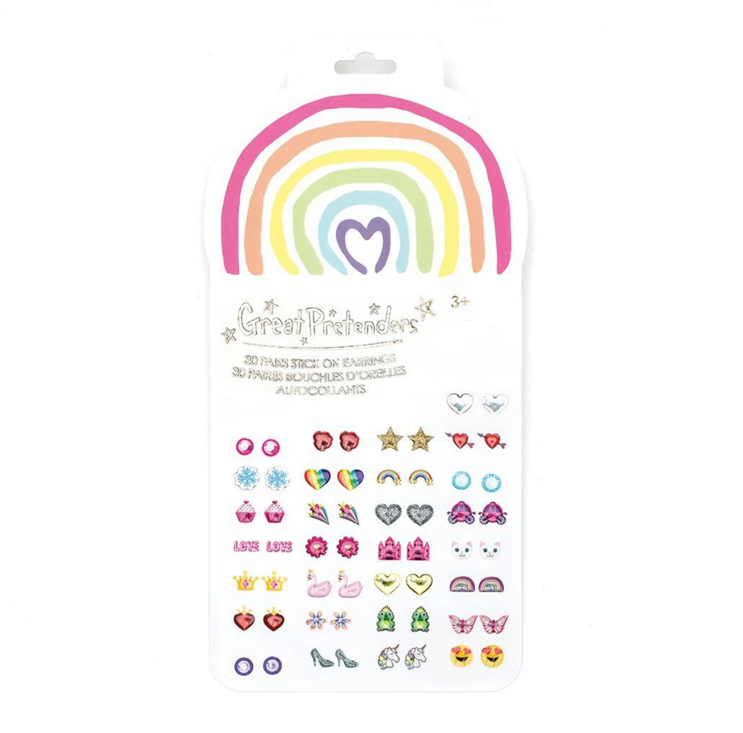 Rainbow Love Sticker Earrings