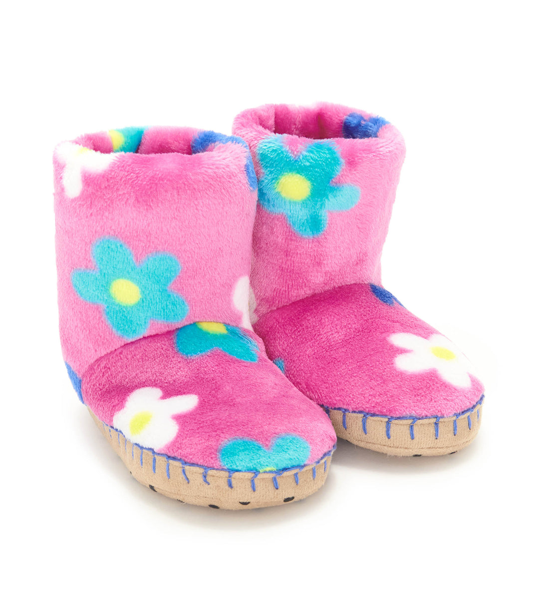 Hatley Daisy Fuzzy Slippers