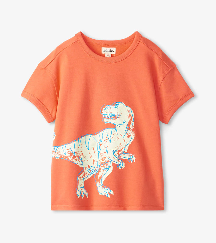 Hatley Dino Glow Ringer Tee