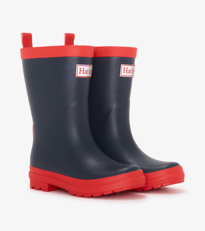 Hatley Navy Matte Rain Boots