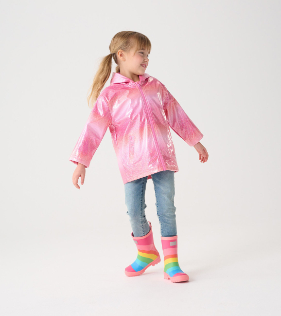 Hatley Rainbow Rain Boots model