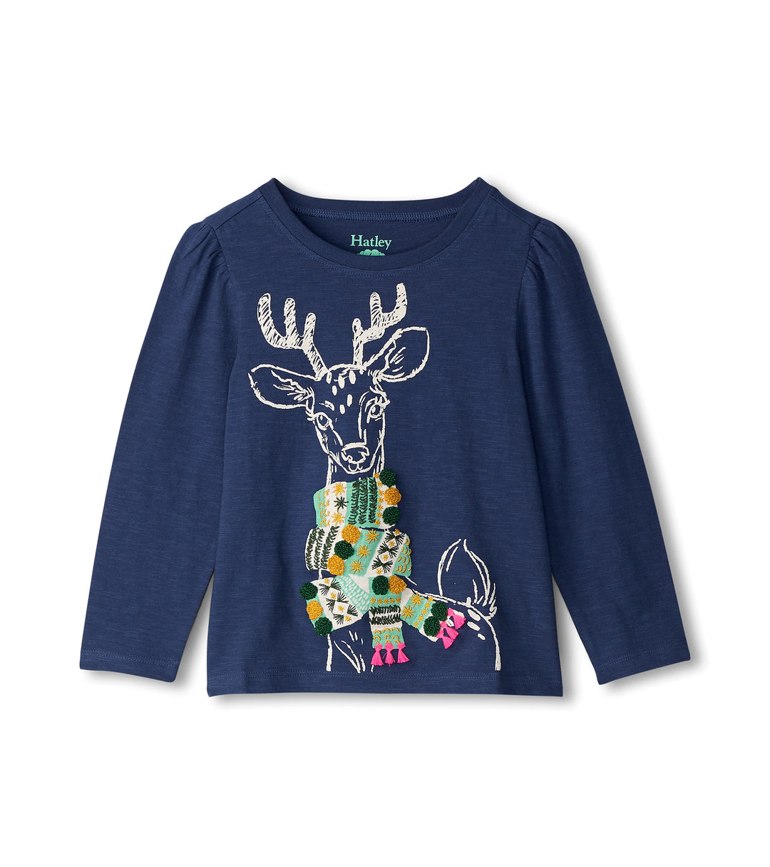 Hatley Reindeer Scarf T-Shirt