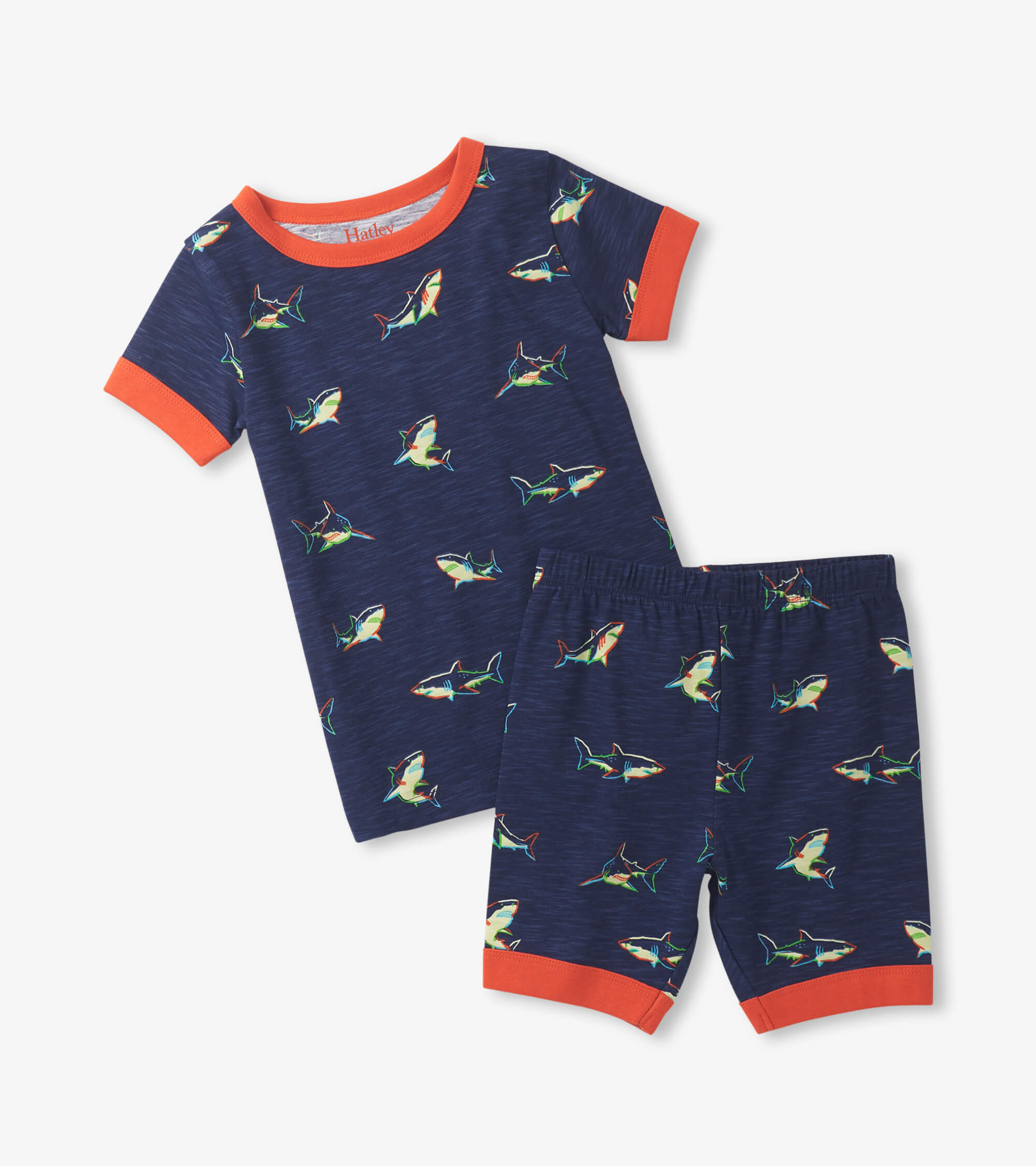 Glow in the Dark Shark Short Pajamas – Maya Papaya and Tony Macarony