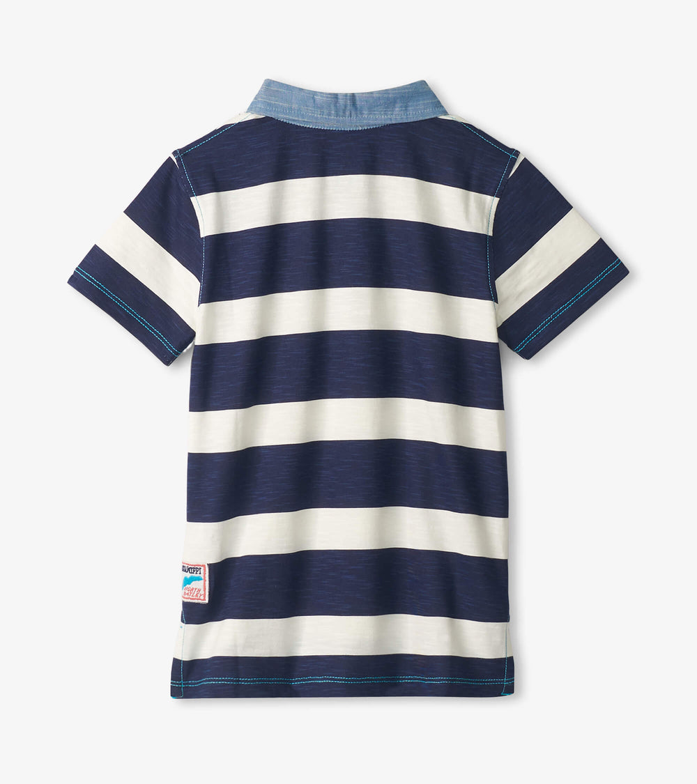 Hatley Deep Ocean Polo Tee back