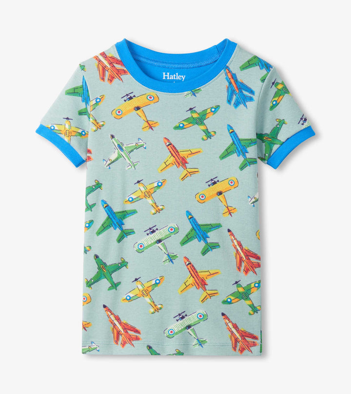 Hatley Vintage Aircrafts Short Pajamas top