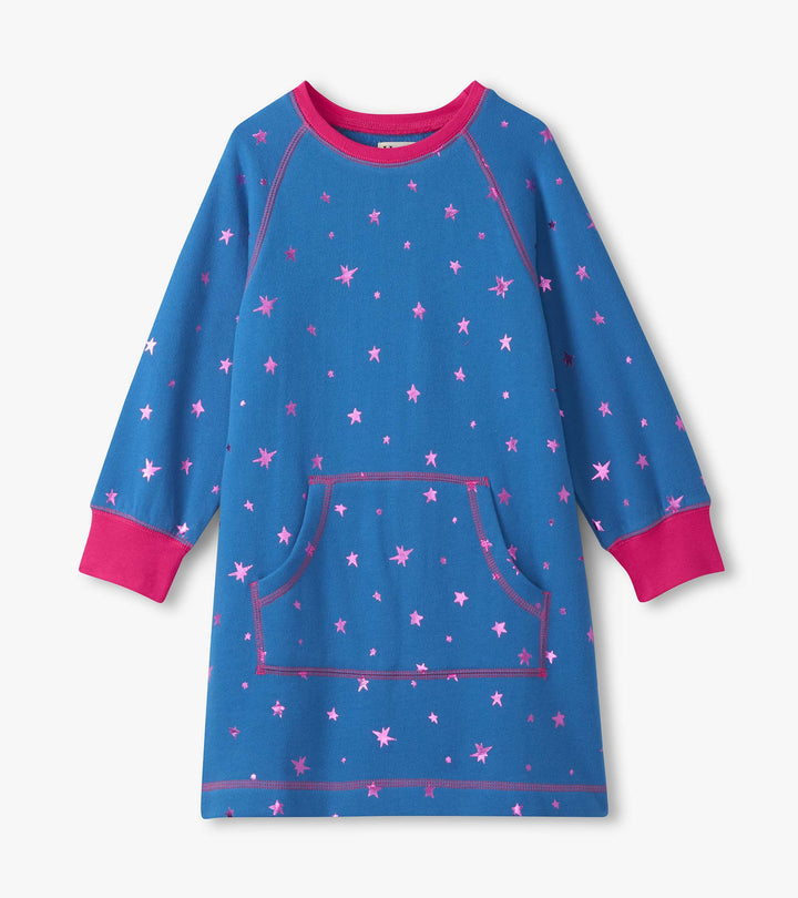 Hatley Foil Stars Sweater Dress