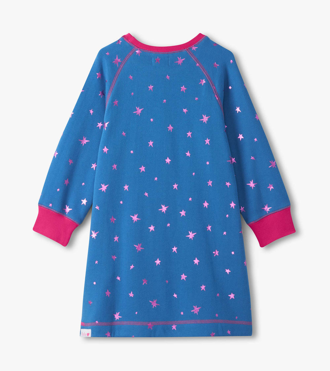 Hatley Foil Stars Sweater Dress back