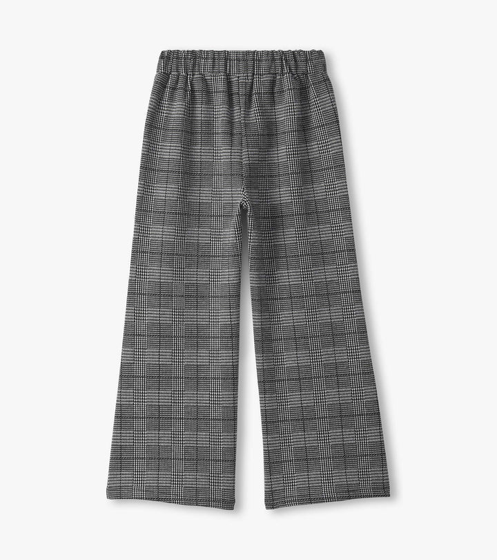 Hatley Houndstooth Plaid Wide Leg Pants
