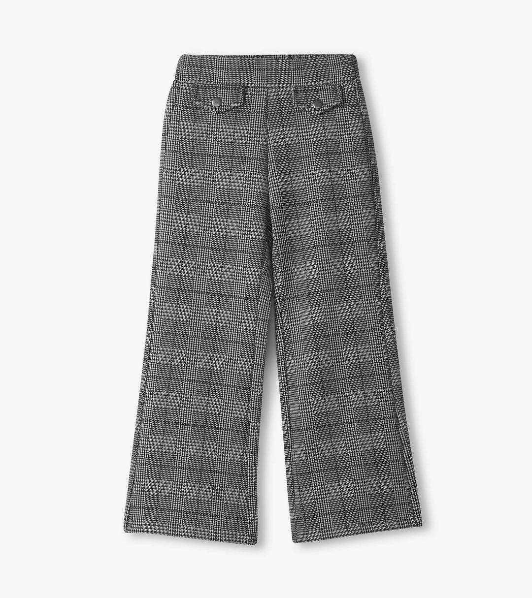 Hatley Houndstooth Plaid Wide Leg Pants back