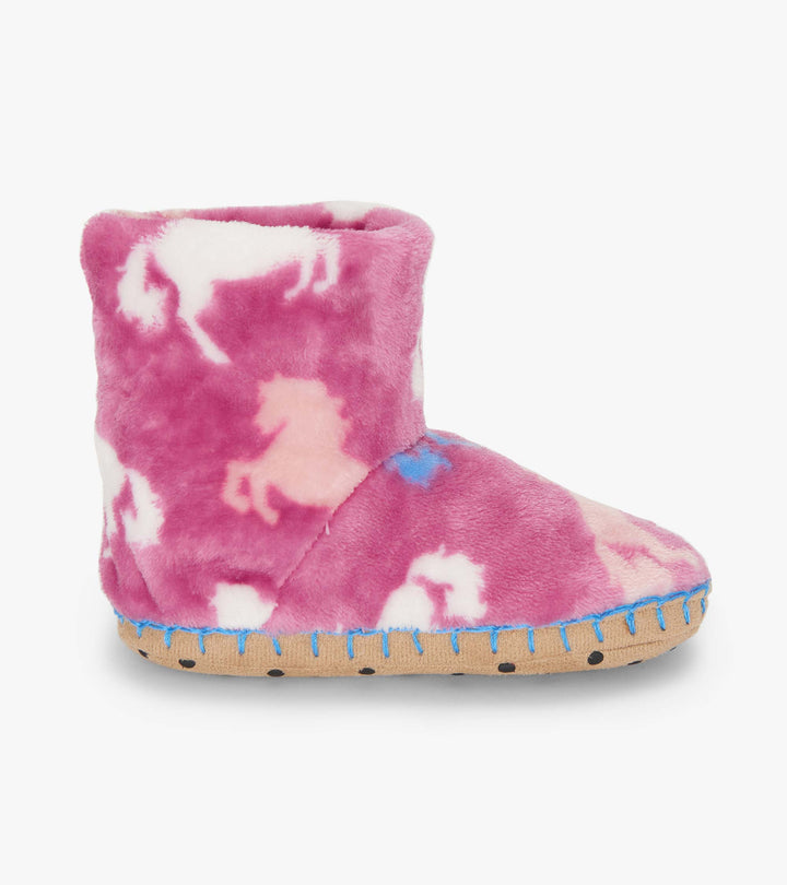 Hatley Beautiful Horses Slippers side
