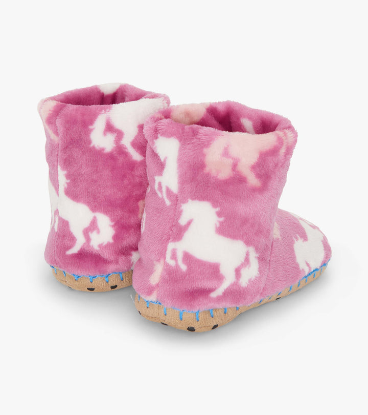 Hatley Beautiful Horses Slippers back