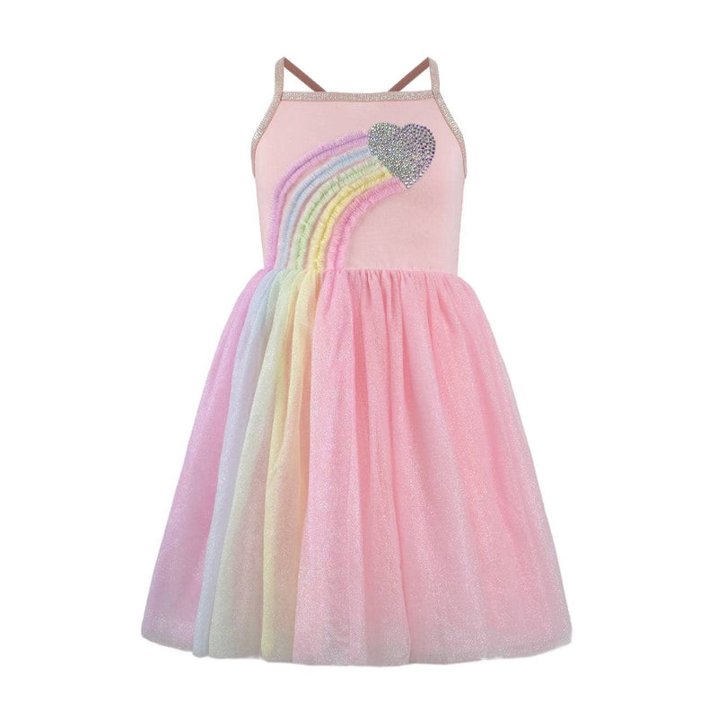 Lola + The Boys Heart Rainbow Tulle Dress