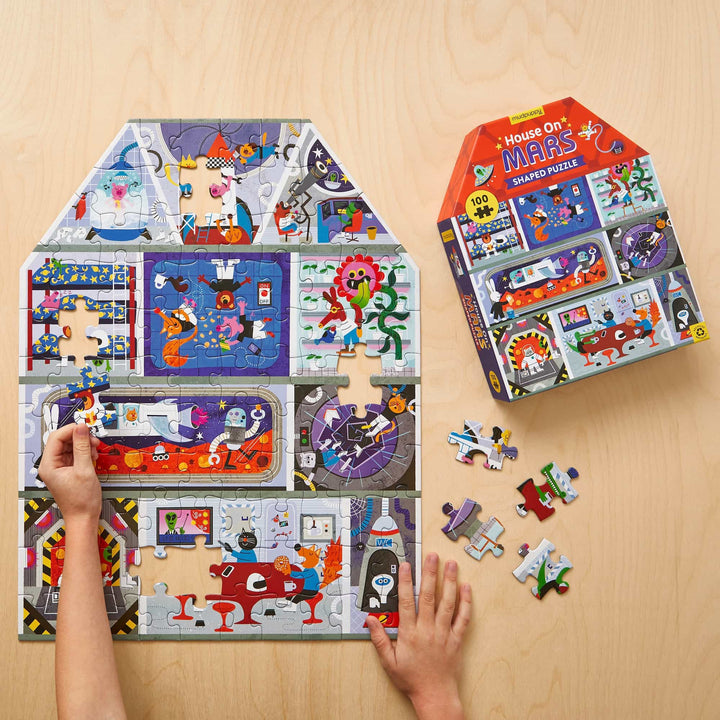 Mudpuppy House on Mars 75pc Shaped Puzzle  lifestyle