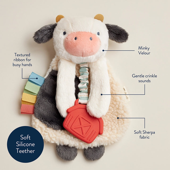 Itzy Ritzy Itzy Lovey Carmen the Cow features