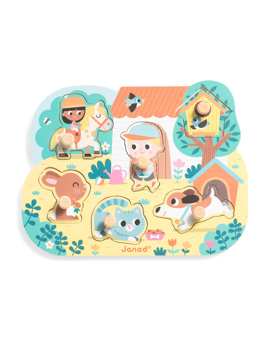 Chunky Wooden Country Puzzle