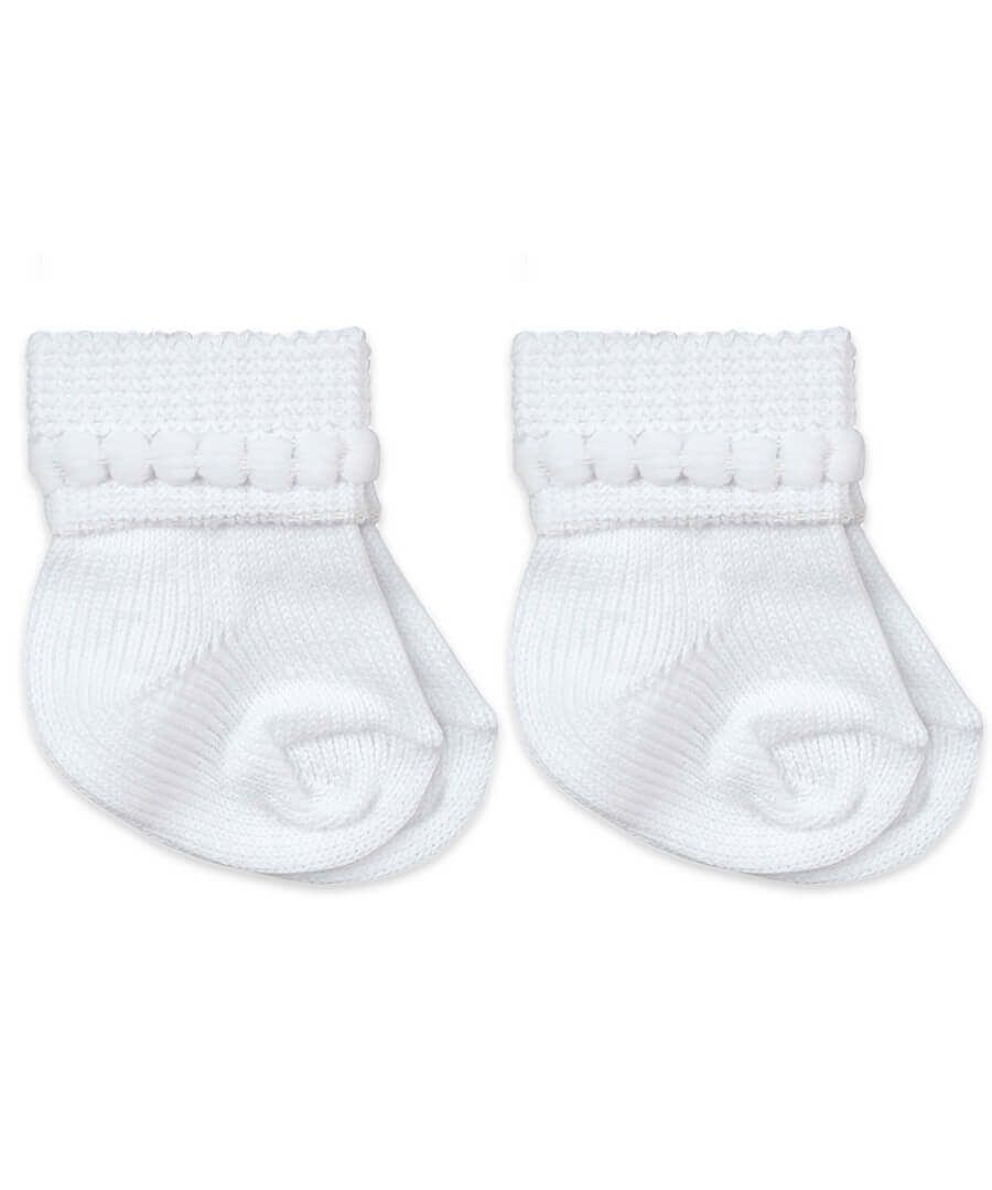 Jefferies Socks White Bubble bootie socks