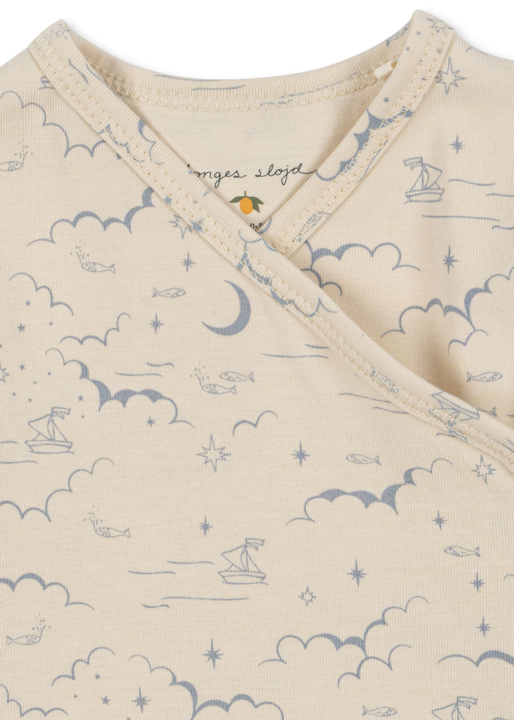 Konges Slojd Cielo Marino Romper detail